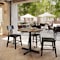 Flash Furniture Commercial 36" Natural HPL Tabletop with Black Table Height X Base ST-RD36-NAT-T3030-GG - alternate 6