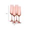 Homeroots Set of Four Coral Crystal Narrow Stemmed Champagne Flutes 485152 - alternate 3