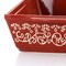 Laurie Gates 2 Piece Tierra Wax Relief Stoneware Baker Set in Red and Mint 136569.02 - alternate 4