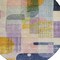 Homeroots 8' Plum Purple And Copper Round Abstract Washable Indoor Outdoor Area Rug 604380 - alternate 4