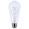 Satco 6W LED Reminiscent Flex Gray Filament ST19 Loop Medium Base 2700K CCT Clear 120 Volt S10525 - alternate 1