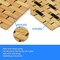 Megachef Bamboo Wood 16.25 x 24.5 Inch Rectangle Bathroom Mat 750122127M - alternate 6