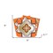 Homeroots 6" x 6" Retro Orange Mosaic Peel and Stick Removable Tiles 400437 - alternate 3
