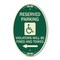 Signmission Reserved Parking Violators Will Be Fined and , 12 In X 18 In Architectural, Heavy Gauge Aluminum A-OV-G-1218-22998 - alternate 1