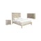 Homeroots Three Piece Gray Solid Wood Bedroom Set 643648 - alternate 1