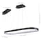 Jonathan Y Nolan 38.75" Modern Bohemian Iron Linear Integrated LED Pendant, Black JYL7120A - alternate 7