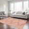 Homeroots 3' X 5' Salmon And Ivory Geometric Washable Indoor Outdoor Area Rug 598616 - alternate 4