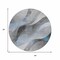 Homeroots 8' Sky Blue Gray And Silver Round Abstract Washable Indoor Outdoor Area Rug 616768 - alternate 3