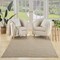 Homeroots 4' X 6' Natural And Light Brown Geometric Indoor Outdoor Area Rug 552715 - alternate 4