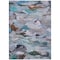 Homeroots 10' X 14' Blue Gray And Brown Abstract Washable Indoor Outdoor Area Rug 603124 - alternate 5