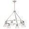 Nuvo Gianna, 6 Light Chandelier, Brushed Nickel Finish, Clear Glass 60/8335 - alternate 1
