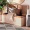 Bali & Pari Damita Scalloped Natural Rattan Storage Bench 259-14270-ZORO - alternate 7
