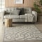 Homeroots 6' X 9' Cream And Gray Trellis Indoor Outdoor Area Rug 550465 - alternate 4