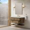James Martin Vanities Allamari 48" Single Vanity, Dune Mist w/ 3 CM Victorian Silver Silestone Top D640-V48-DMS-WVSL - alternate 6