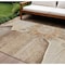 Homeroots 9' X 12' Brown Beige And Taupe Floral Washable Indoor Outdoor Area Rug 582240 - alternate 1