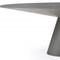 Homeroots 95" Gray Rounded Solid Wood Pedestal Base Dining Table 370712 - alternate 5