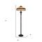 Homeroots 61" Bronze 2-Light Traditional Floor Lamp, Purple and Ivory Abstract Tiffany Glass Empire Shade 526315 - alternate 4