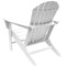 Newtechwood Atlantic Classic Curveback Ivory Plastic Outdoor Patio Adirondack Chair P011-898 - alternate 2