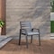 Leisuremod Chelsea Aluminum Outdoor Dining Table With 8 Chairs and Cushions, Light Grey CC20-T63BL-LGR6 - alternate 7