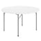 Flash Furniture Round Folding Table, Plastic Top, White RB-48R-GG - alternate 1
