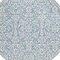 Homeroots 8' Denim Blue And Ivory Round Damask Washable Indoor Outdoor Area Rug 595135 - alternate 5