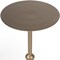 Homeroots 19" Bronze Aluminum Round Drink Size Pedestal End Table 634873 - alternate 5