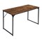 Homeroots 32" Brown and Black Wood and Metal H-Shape Computer Desk 568039 - alternate 8