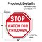 Signmission Stop Watch For Children, 4 inch X 4 inch, Vinyl Decal, 2PK OC-D-2PACK-4-36 - alternate 3