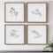 Homeroots Set Of Four Herbs Gold Framed Print Wall Art, 4PK 416717 - alternate 3