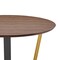 Homeroots 48" Brown And Gold Iron Sled Base Round Top Dining Table 569435 - alternate 4