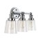 Jonathan Y Beverly 22.5" 3-Light Iron/Seeded Glass Classic Cottage LED Vanity Light, Chrome JYL7532A - alternate 7