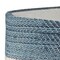 Homeroots 21" Blue Tan And White Striped Fabric Basket 704908 - alternate 3
