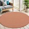 Homeroots 6' Terracotta Indoor Outdoor Area Rug 522587 - alternate 1