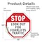Signmission Stop Look Out for Forklifts Traffic, 10 Inch X 10 Inch, Vinyl Decal OC-D-10-58 - alternate 3