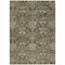 Homeroots 9' X 12' Charcoal And Beige Damask Washable Indoor Outdoor Area Rug 603381 - alternate 6