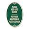 Signmission Please Keep Gate Closed Por Favor Mantenga La, 12 Inch X 18 Inch Designer, Heavy Gauge Aluminum A-OV-G-1218-9790 - alternate 1