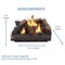 Hearthsense Ventless Dual Fuel Gas Log Set - 24 in., 32,000 BTU, T-Stat Control VFL24T - alternate 6
