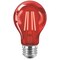 Signify Red A19 Medium 4W Indoor/Outdoor LED Decorative Party Light Bulb 568832 - alternate 3
