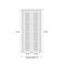 Sartodoors Sliding Closet Bi-fold Doors, Felicia 3355 White Silk with Clear Glass, Sturdy Tracks Moldings Tri FELICIA3355BF-WS-48 x 80 (2* 24x80) - alternate 5