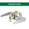 Global Door Controls Franklin Series Light-Duty Residential Sterling Lever, Grade 3 Passage in Brushed Chrome GLS10SFRA-626 - alternate 1