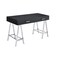 Homeroots 54" Black and Silver Writing Desk With Two Drawers 491474 - alternate 1