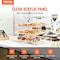 Vevor 2-Tier Acrylic Bakery Display Case Countertop Donut Pastry Case Rear Door CX-01 - alternate 4