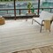 Homeroots 8' X 10' Cream and Beige Striped Distressed Indoor Outdoor Area Rug 558727 - alternate 5