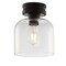 Jonathan Y Domenic 7.75" Metal/Glass LED Flush Mount, Oil Rubbed Bronze JYL7442A - alternate 1