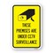 Signmission Premises Are Under CCTV Surveillance, Heavy-Gauge Aluminum, 18" H, A-1824-24860 A-1824-24860 - alternate 1