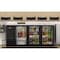 Koolmore 72 In. Commercial Back Bar Cooler in Black With Side Condenser and LED Lighting, 18 Cu. Ft Capacity KM-BC-3GD-SCBK - alternate 6