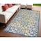 Homeroots 4' X 6' Ivory Blue And Yellow Trellis Indoor Outdoor Area Rug 546808 - alternate 9