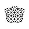 Homeroots 6" X 6" Black and White Pinna Peel and Stick Removable Tiles 399987 - alternate 2