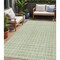 Homeroots 5' X 8' Sage And Ivory Geometric Washable Indoor Outdoor Area Rug 614714 - alternate 1