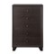 Homeroots 31" Espresso Solid Wood Five Drawer Dresser 286549 - alternate 1